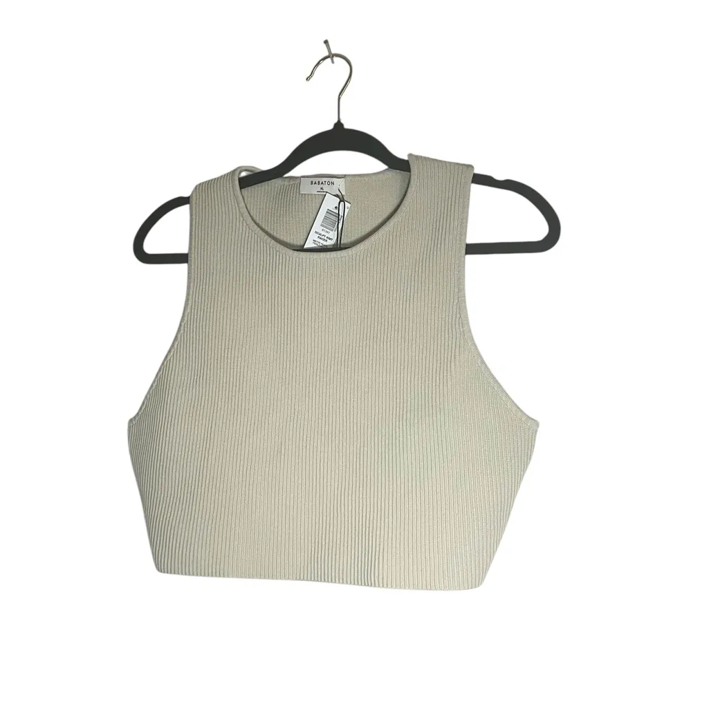 Aritzia Babaton Sculpt Knit Racer XL Nwt workout gym yoga running - Image 2