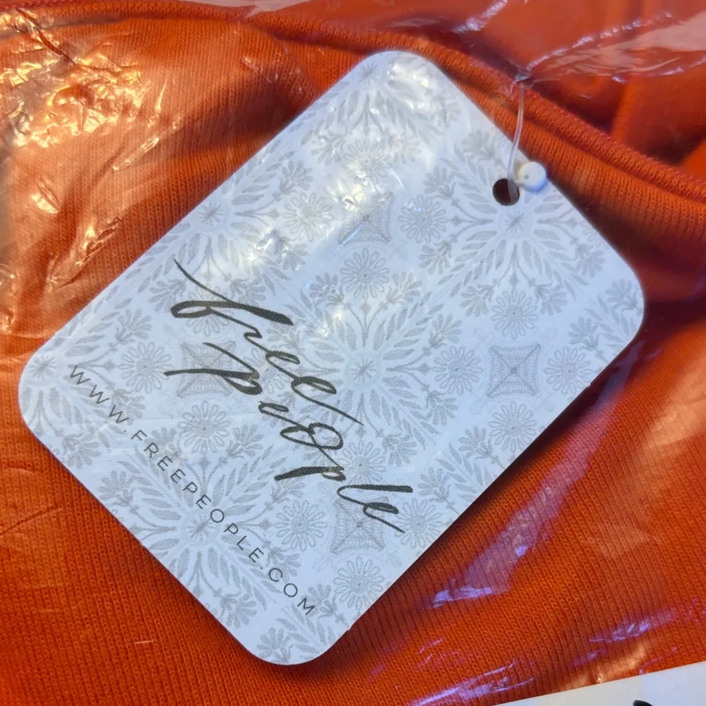 NEW! FREE PEOPLE Good Feels Tube Set XL Orange Strapless Top Maxi Skirt Dress - Image 6