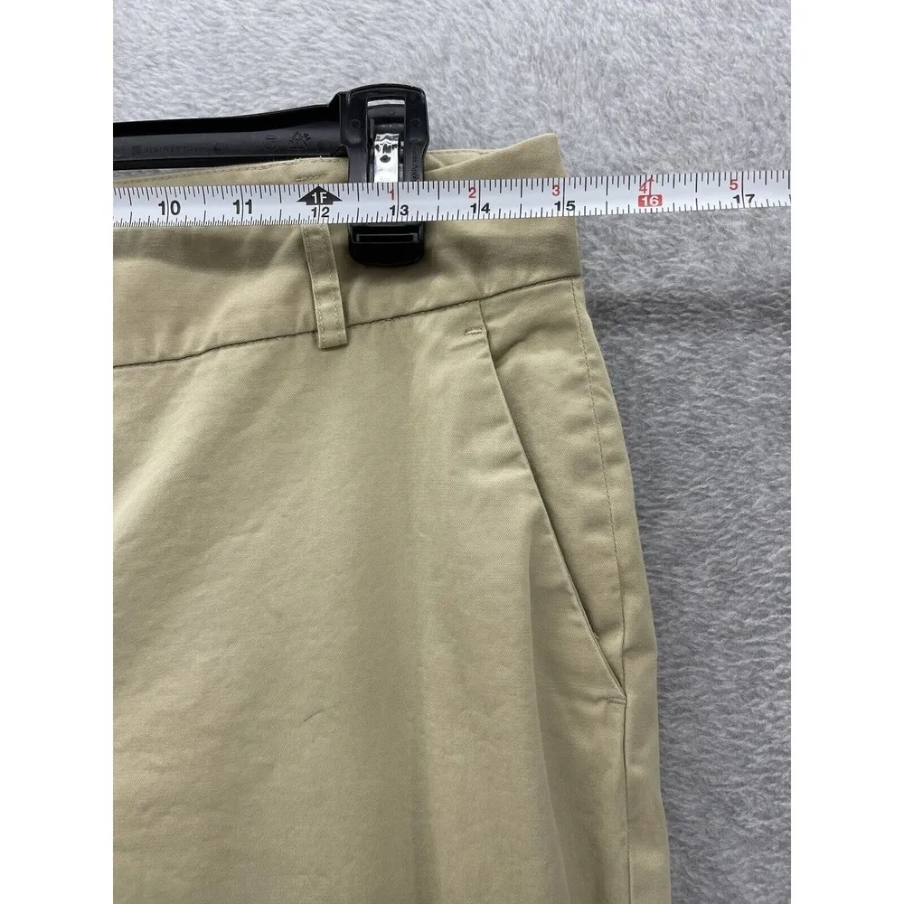 Talbots Women's Pants Solid Tan Brown Size 6P Petites Straight Leg Cotton Blend - Image 11