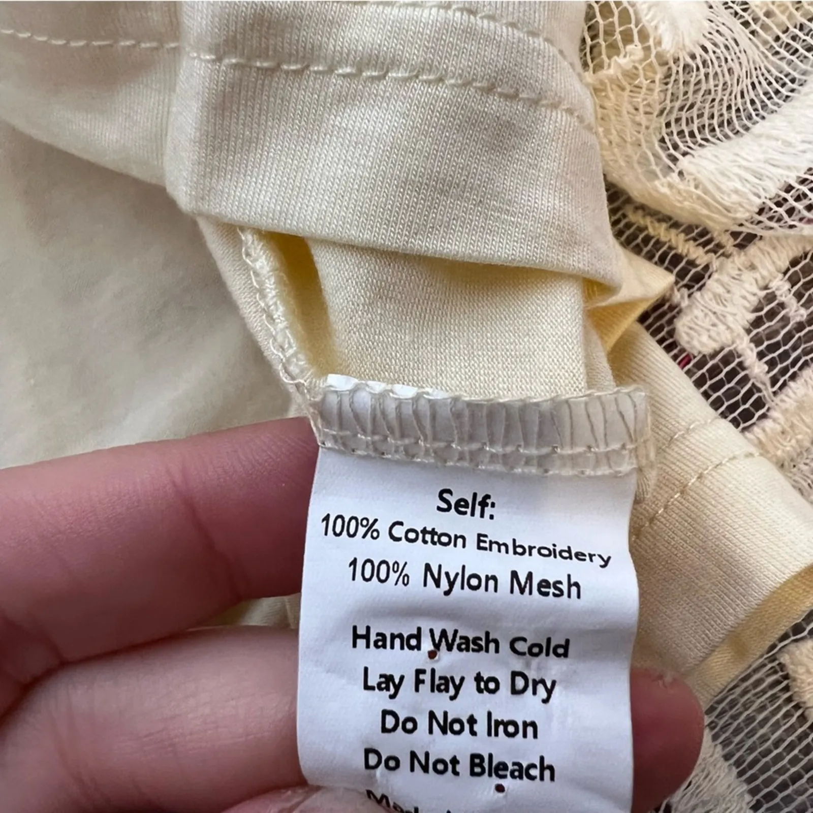 Jen’s pirate booty Free people Bardot lace bell sleeve mini dress sz M cream - Image 10