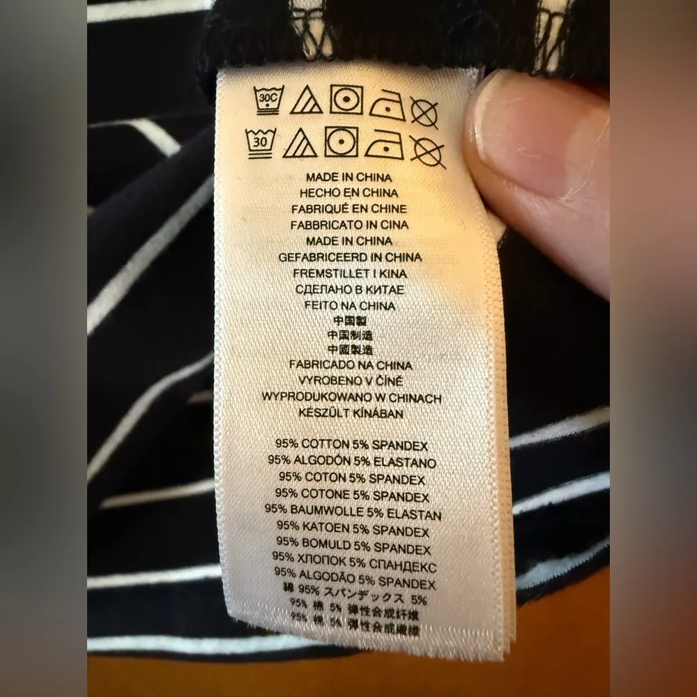 MICHAEL KORS Navy Blue Tee MK Beaded Logo Short Sleeve T-Shirt NWT Women’s 1X - Image 7