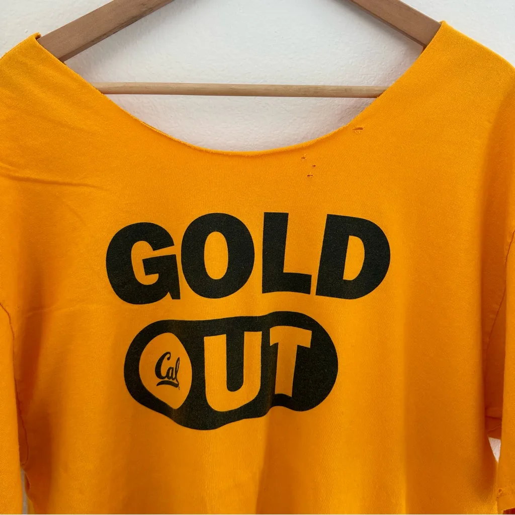 Yellow California Golden Bears UC Berkeley off the shoulder T - Image 2