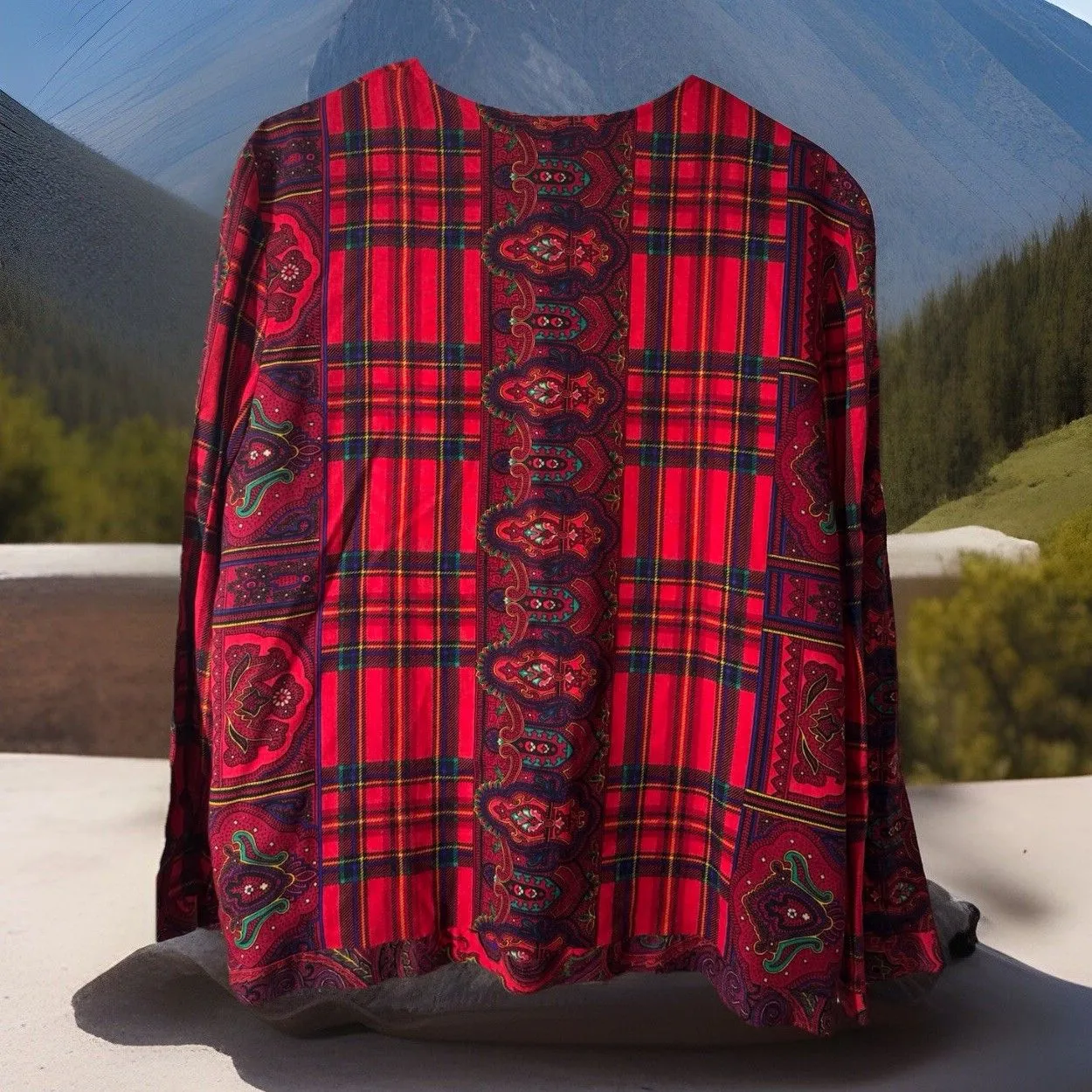 Vintage 80s 90s California Design Petite by Dorothy‎ Samuel Blazer Jacket xl? Red - Image 3