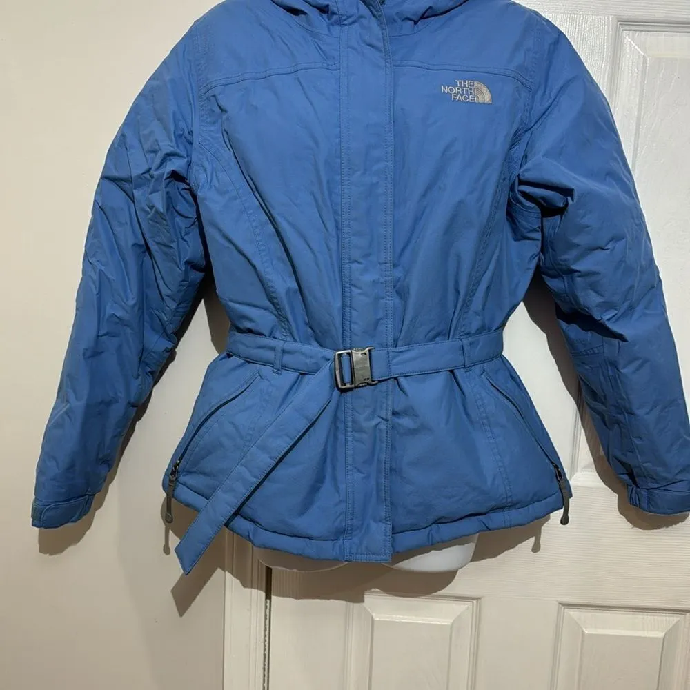 The North Face Puffer Jacket Goose Down Ski Parka Blue size M - Image 3