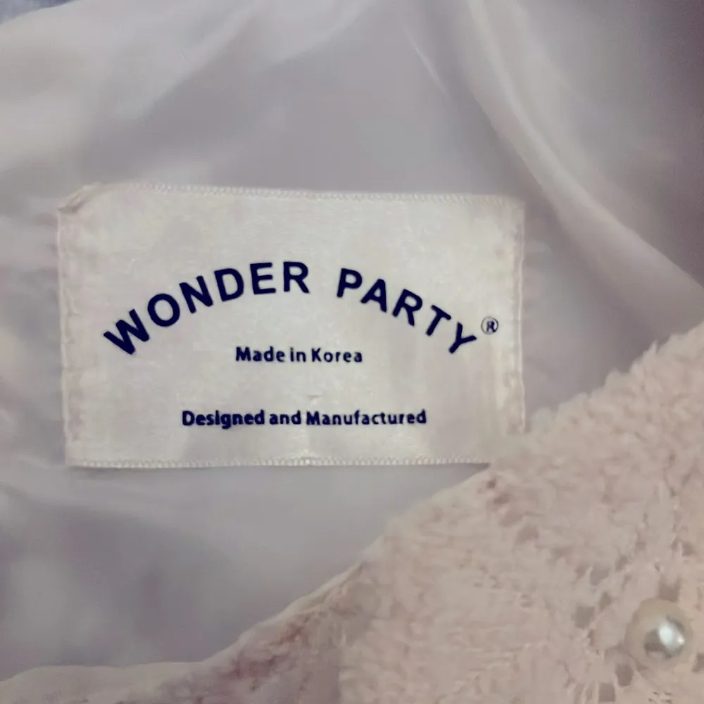 Sister Jane Wonder Party Mini Dress Blue Crochet Lace Embellished Size XS New - Image 8