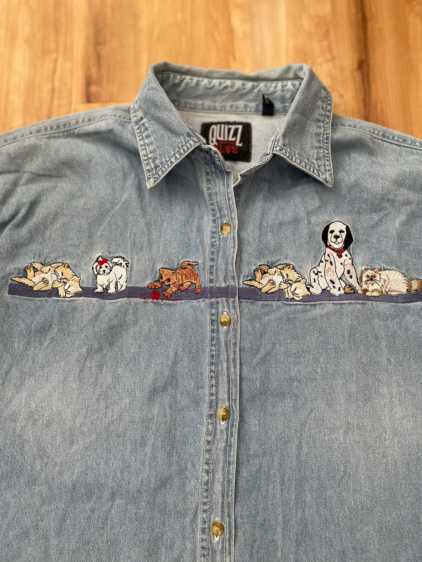 Quizz Jean Jacket Blue Size XL - Image 3