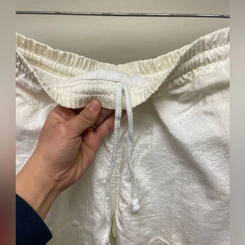 VTG Diadora Track Jogger Pants White Casual Athletic Streetwear Athleisure SZ S - Image 4