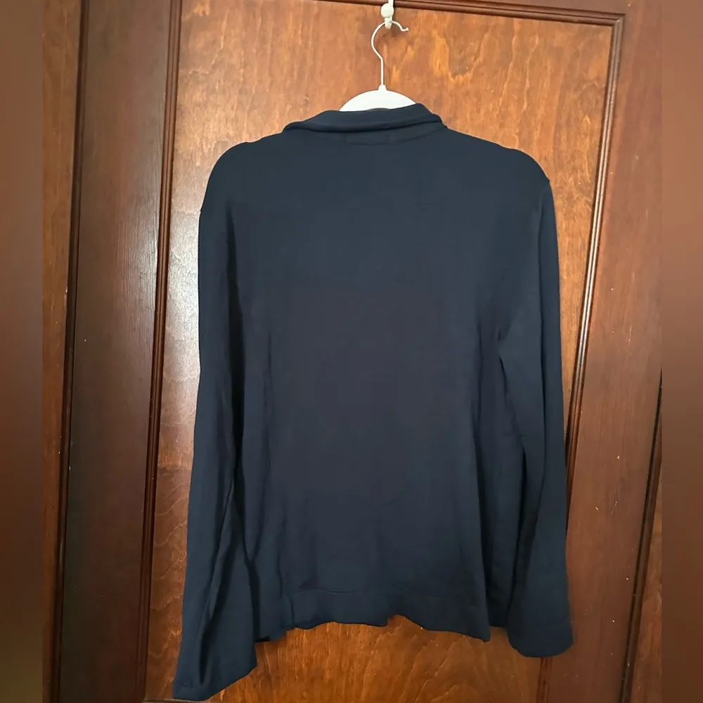 Stateside Navy Blue Softest Fleece Blazer Size L - Image 3