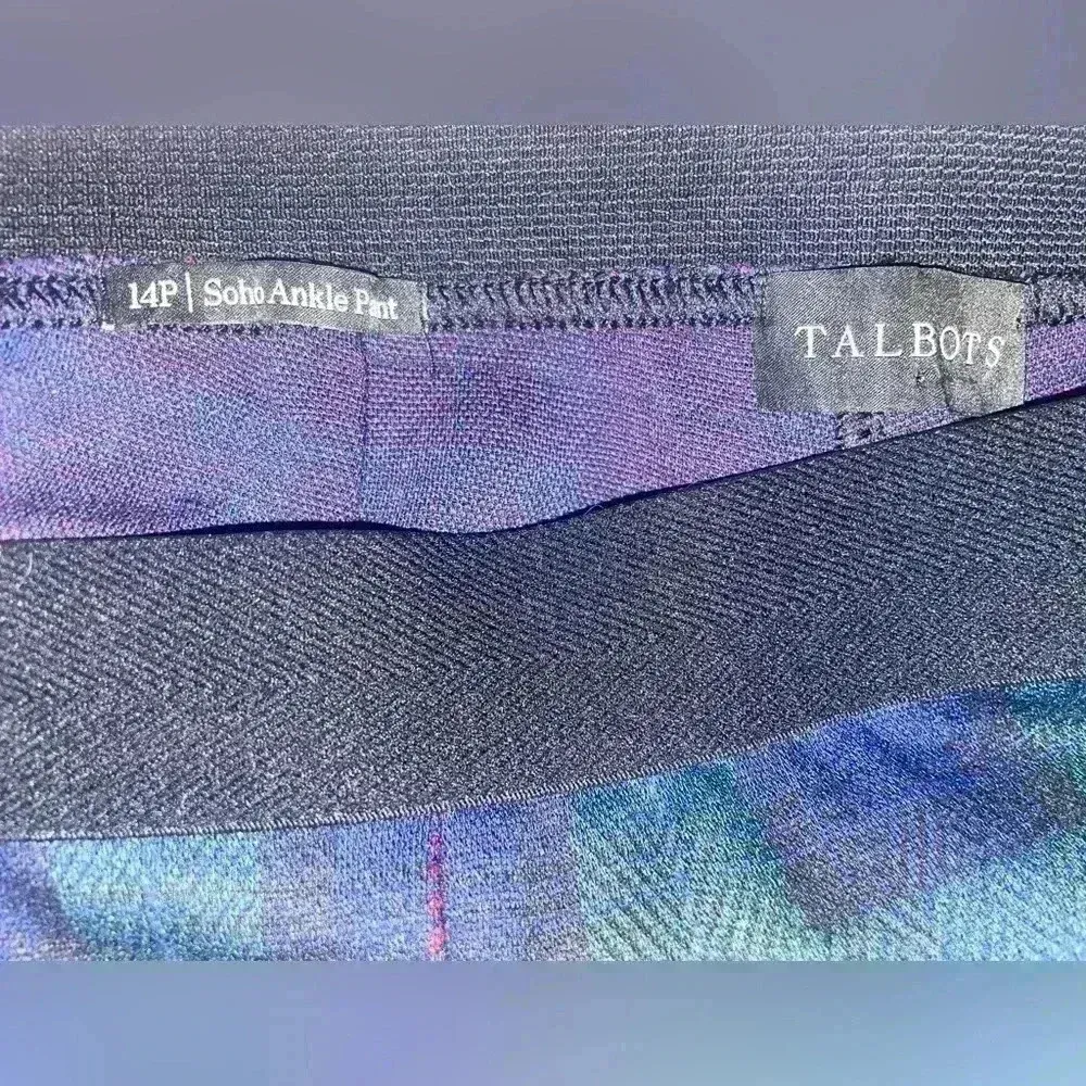 Talbots Tartan‎ plaid soho ankle pants 14p - Image 2