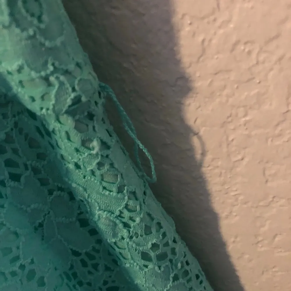 Lane Bryant Dress Sea Green Lace Sleeveless Dress Sz 20 EUC Plus Dress - Image 7