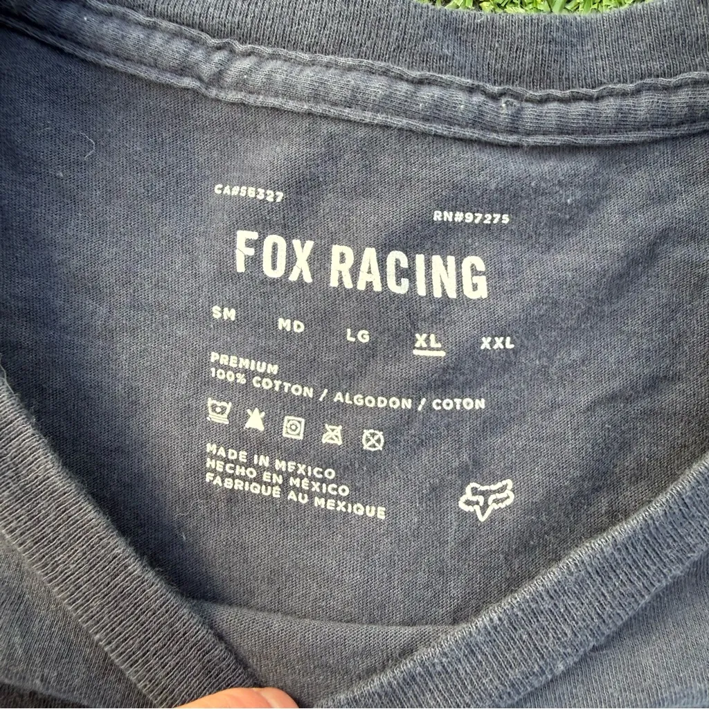 Fox Racing Navy T - Image 4