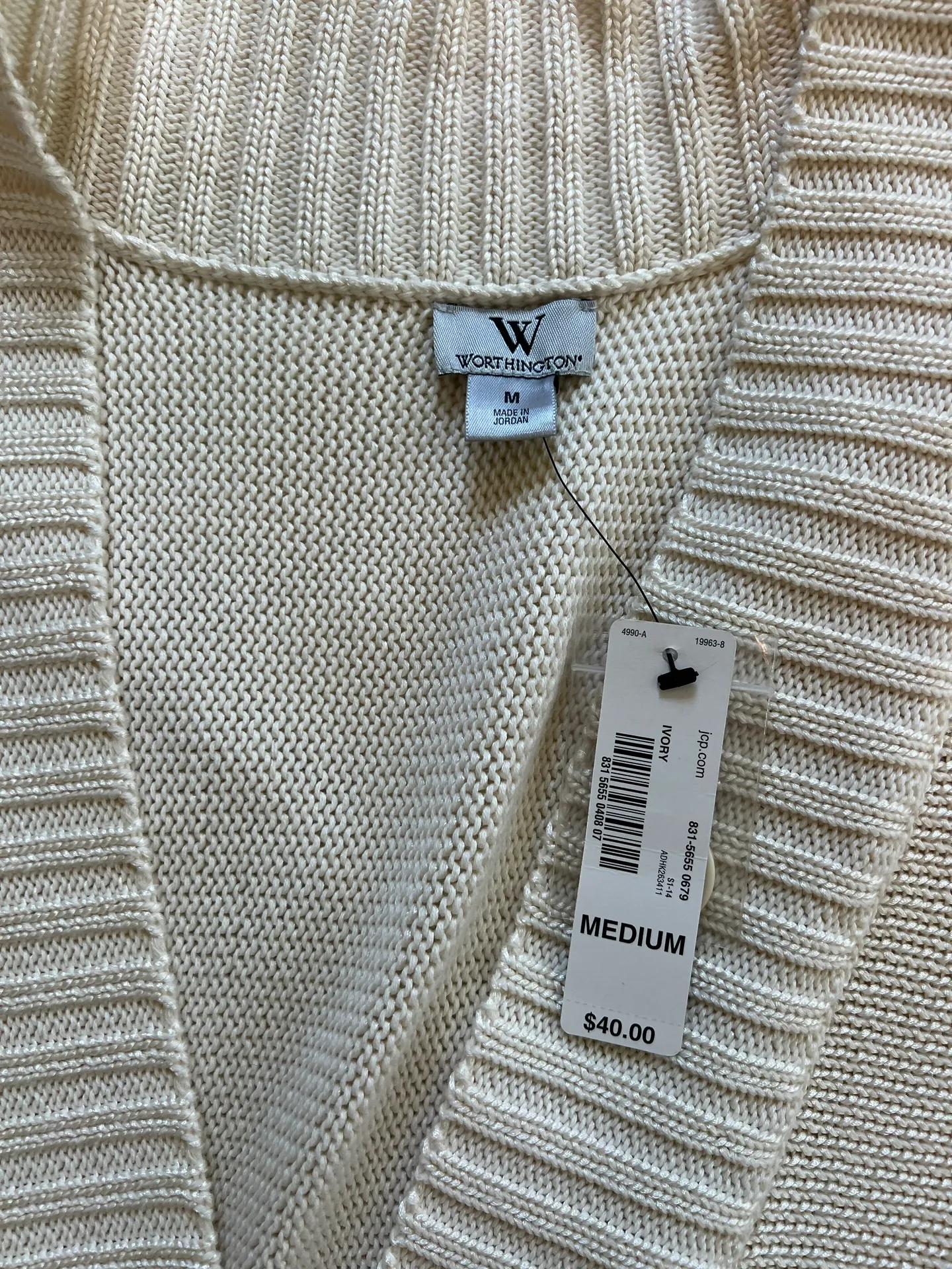 Worthington White Cardigan - Image 4