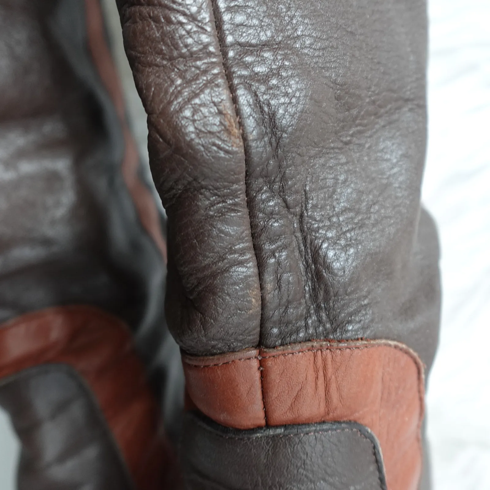Red Or Dead Brown Tall Knee High Heeled Brown Leather Boots 39 Cobbled Together Size 8 - Image 4