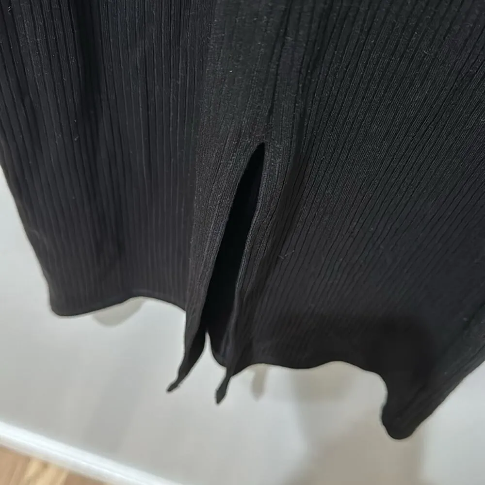 Reformation Jeans Square Neck Dress Sexy LBD Date Night Lux Black Dress - Image 5