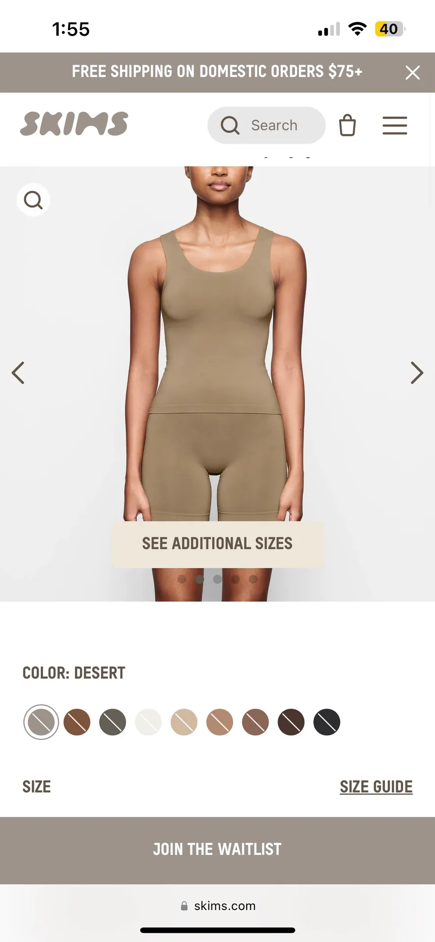 SKIMS Soft Smoothing Seamless Tank - Image 2