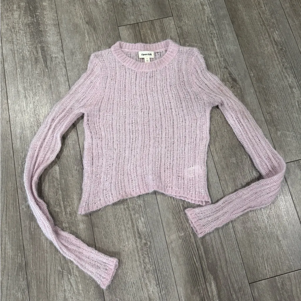 Charming Charlie Lilac Knit Sweater - Image 2