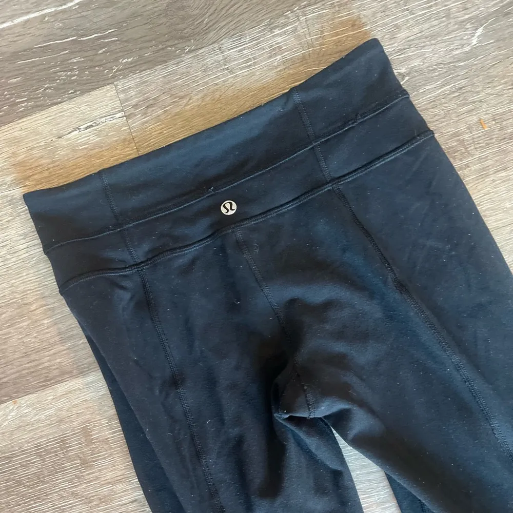 Lululemon Wide Leg Flare solid Black leggings - Image 7