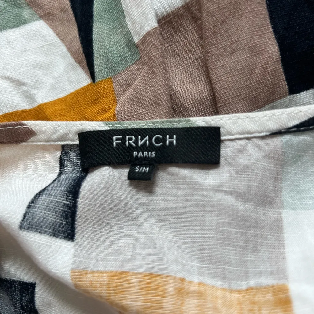 FRNCH Multicolor Abstract Dress Size S/M - Image 6