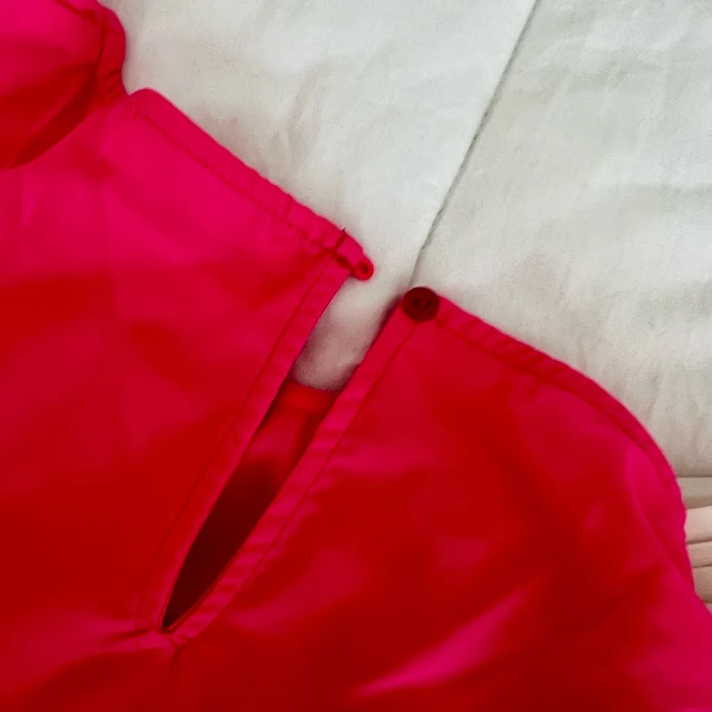 Pink and White Ruffle Sleeveless Top - Image 4