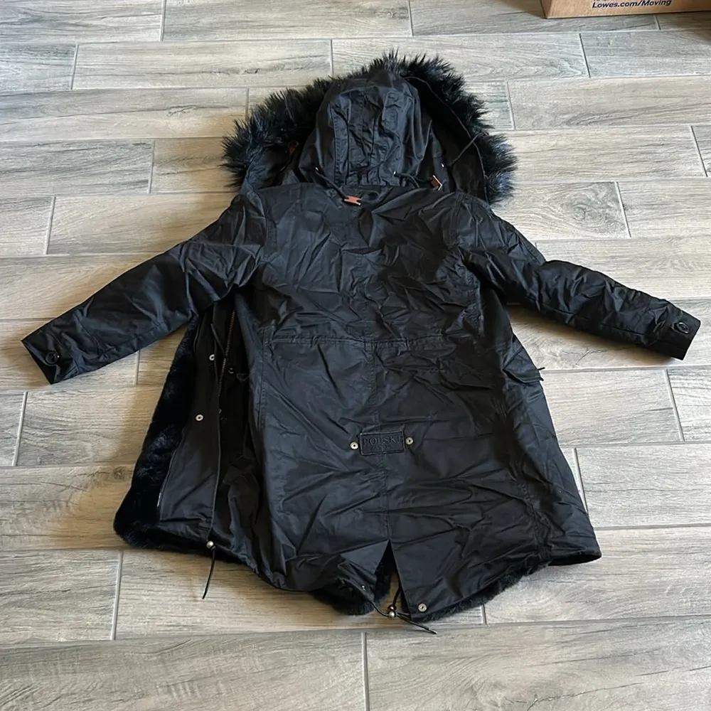 Popski London faux fur lined jacket - Image 7