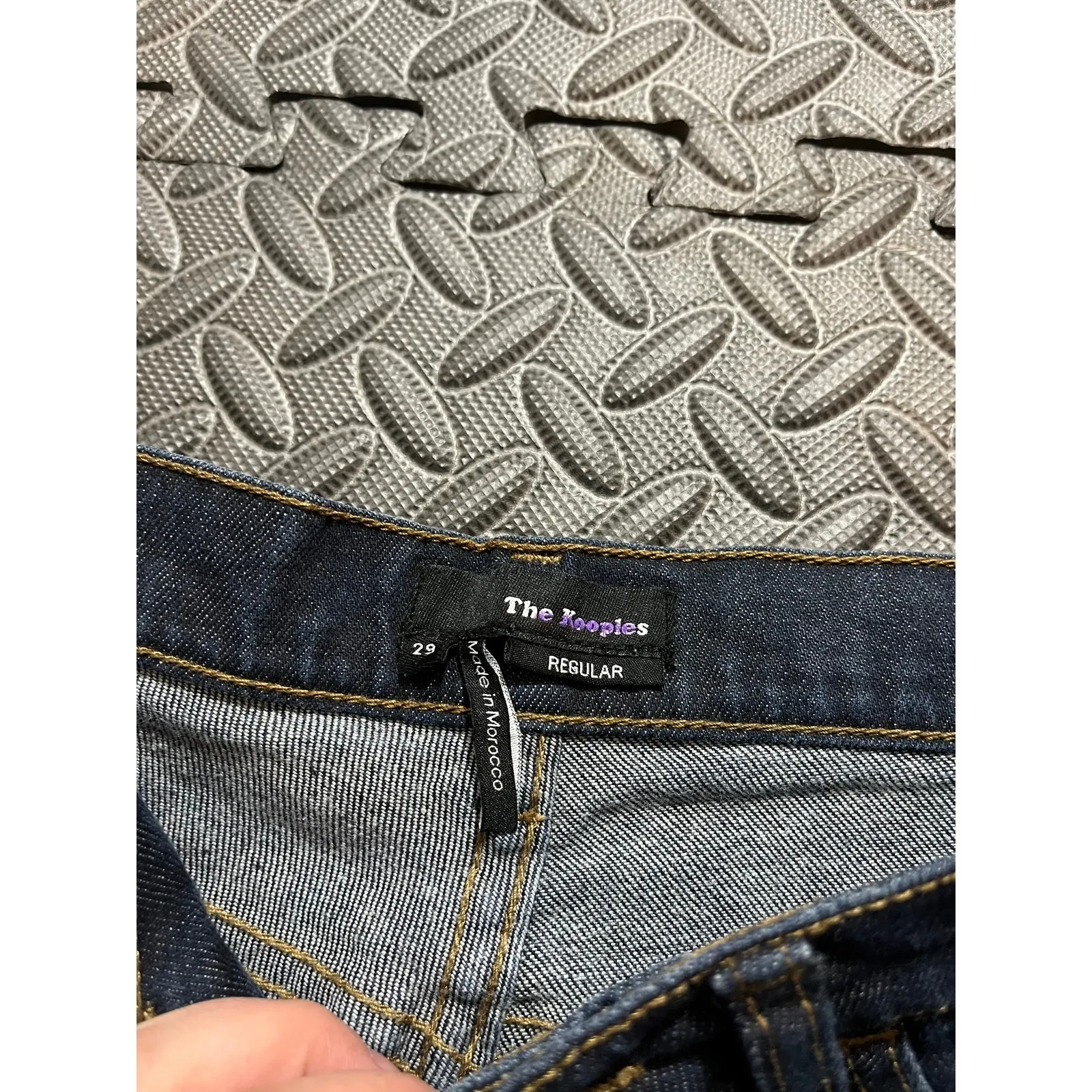 The Kooples Dark Wash Button Fly‎ Straight Leg Jeans Slim Womens Size 29 - Image 2