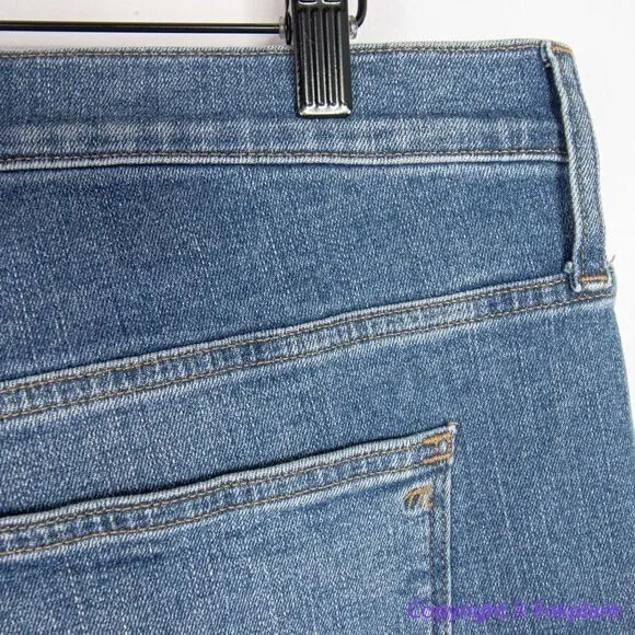 NEW Madewell‎ Kick Out Crop Jeans in Cherryville Wash: Raw-Hem Edition, 33 - Image 11