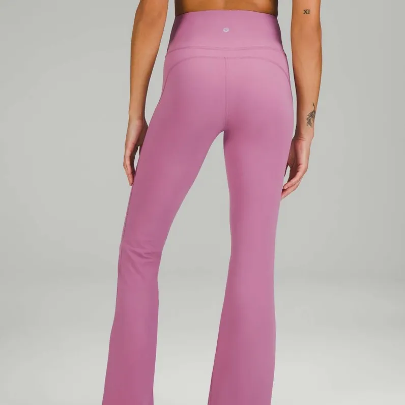 Lululemon Groove Super High Rise Flared Pant Nulu in Velvet Dust - Image 2