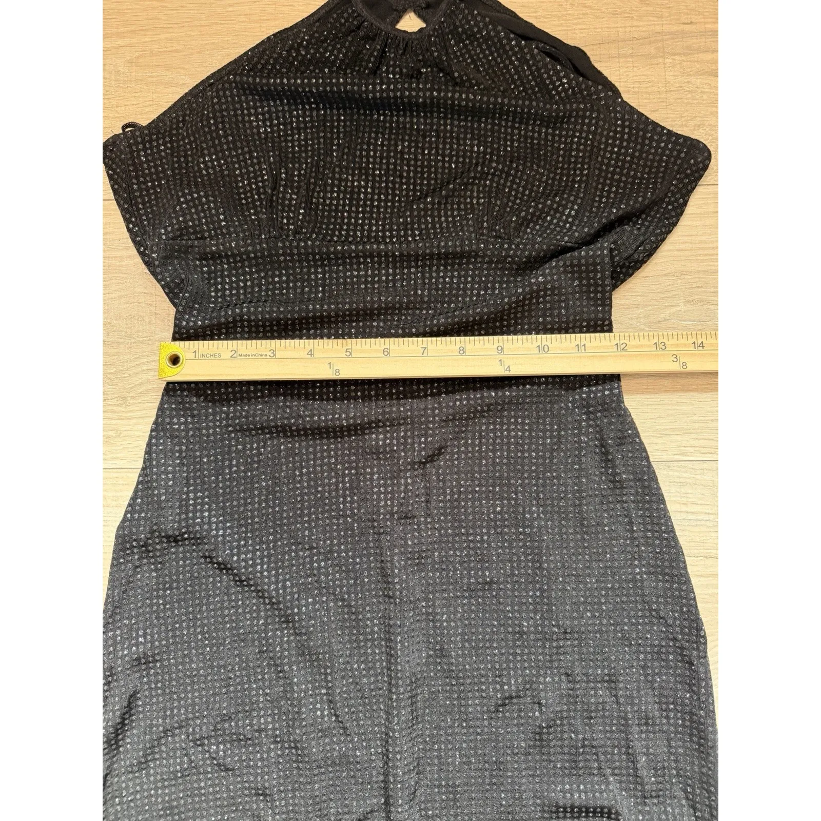 Wet Seal Black Halter Neck Bodycon Dress Open Back High - Image 9