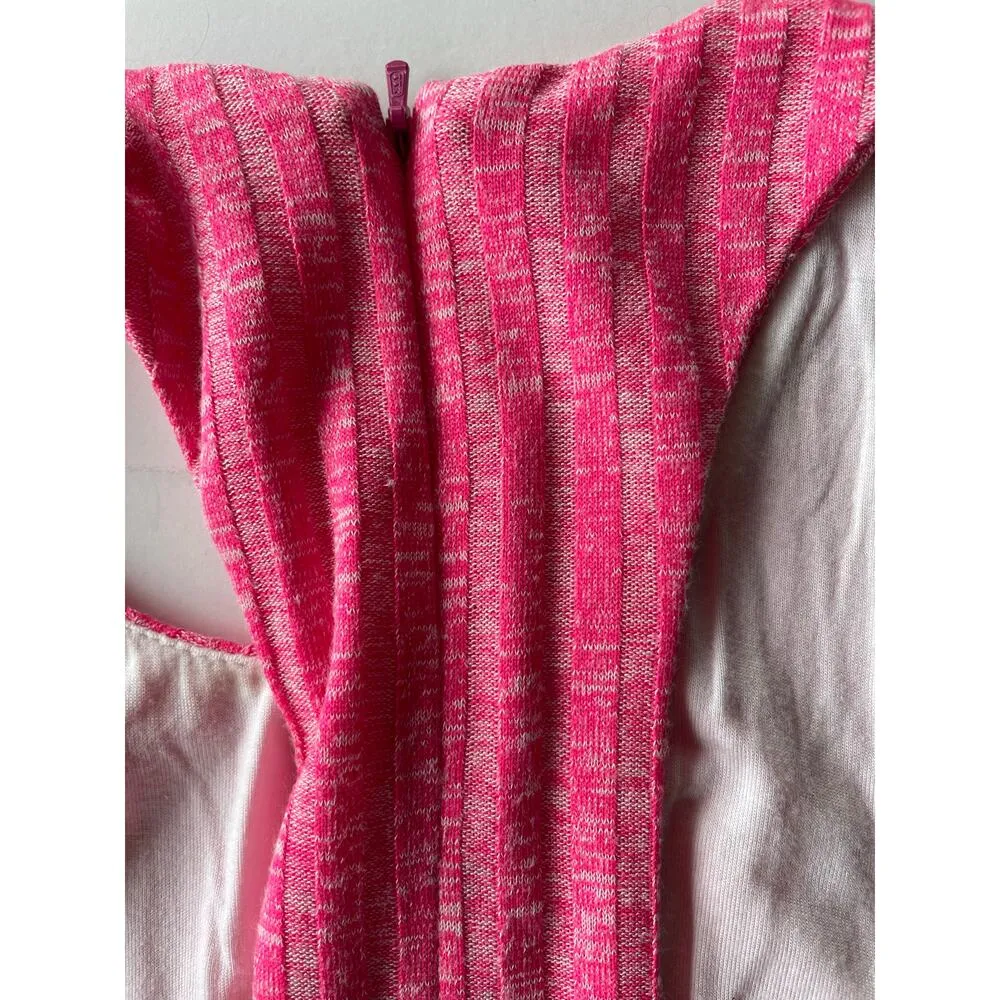 Hutch Anthropologie Ribbed Fit and Flare Mini Dress Hot Pink Size S - Image 9