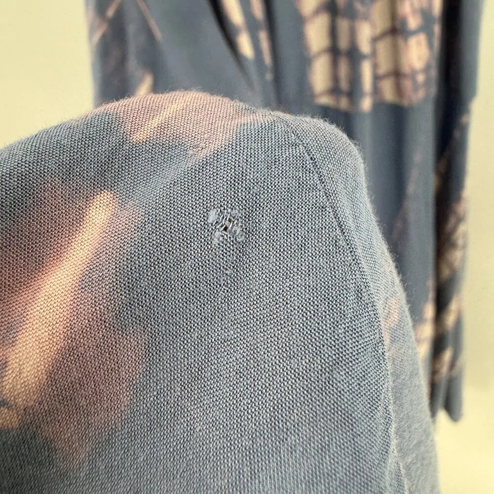 Storia Boho Ocean Breeze Strapless Tie Dye High Low Dress Size Medium FLAWED - Image 4