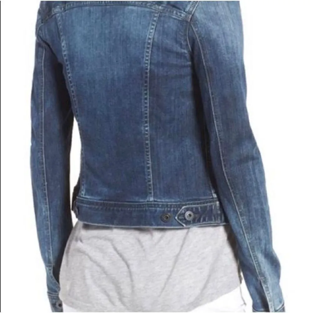 AG Adriano Goldshmeid distressed vintage XS denim normcore jacket - Image 2