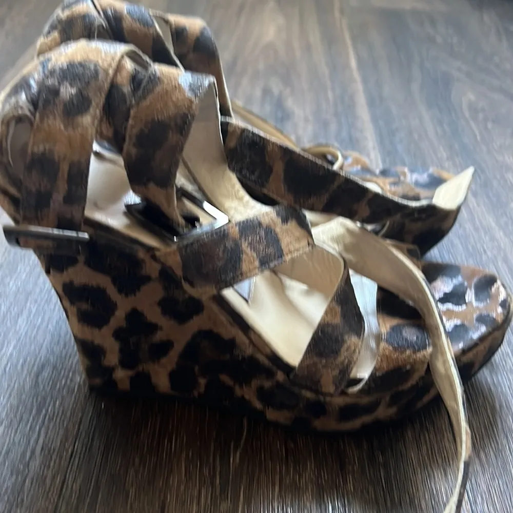 Jimmy Choo Leopard Wedges - Image 5