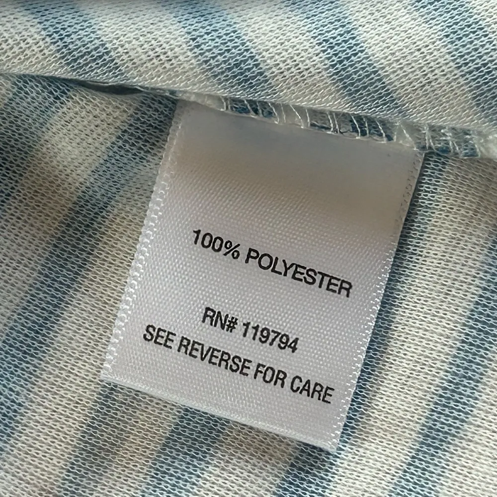 One World patriotic blue striped red vintage truck fireworks crewneck tee med - Image 11