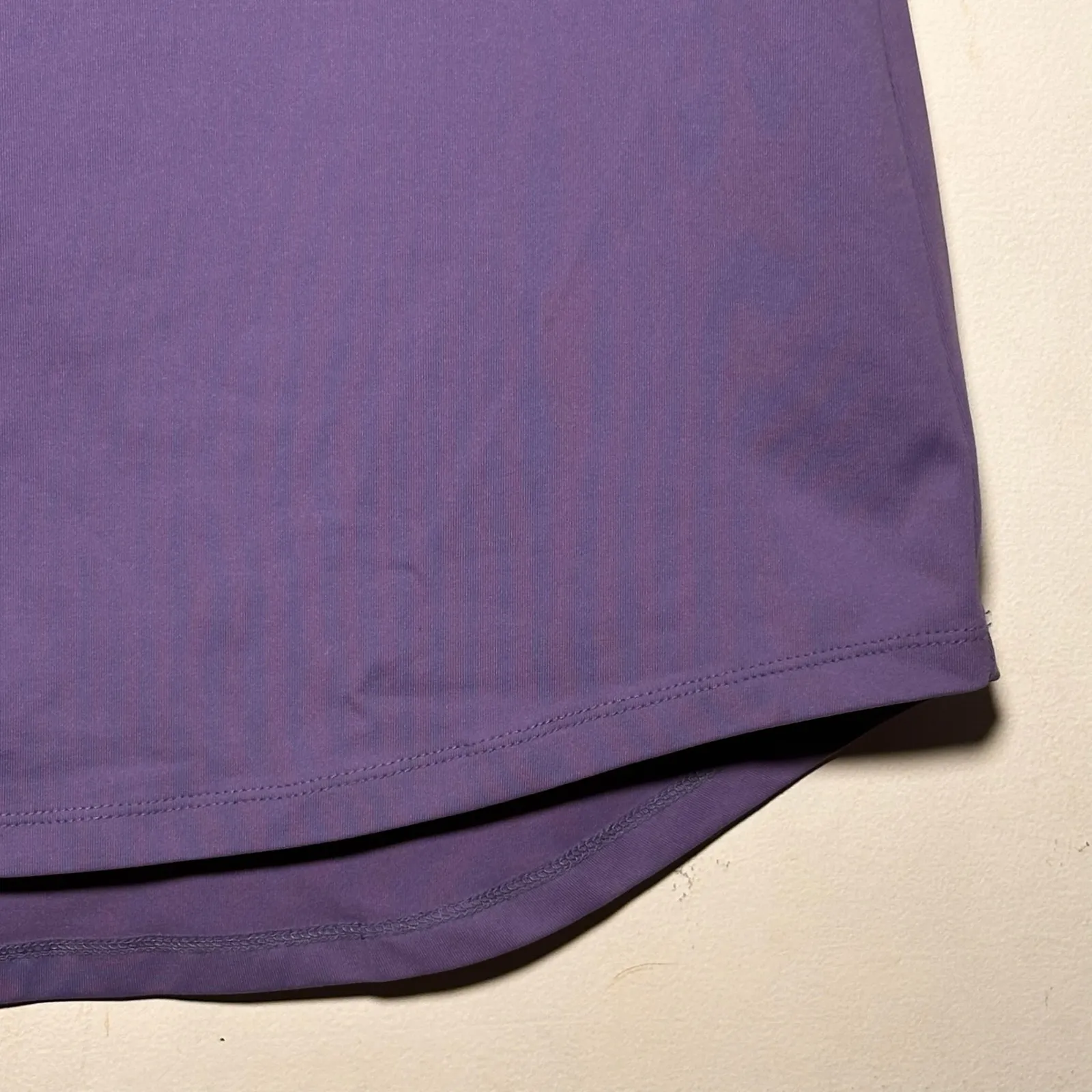 Tommy Bahama IslandZone Purple Short Sleeve Mock Neck Zip Golf Polo Shirt Medium - Image 10