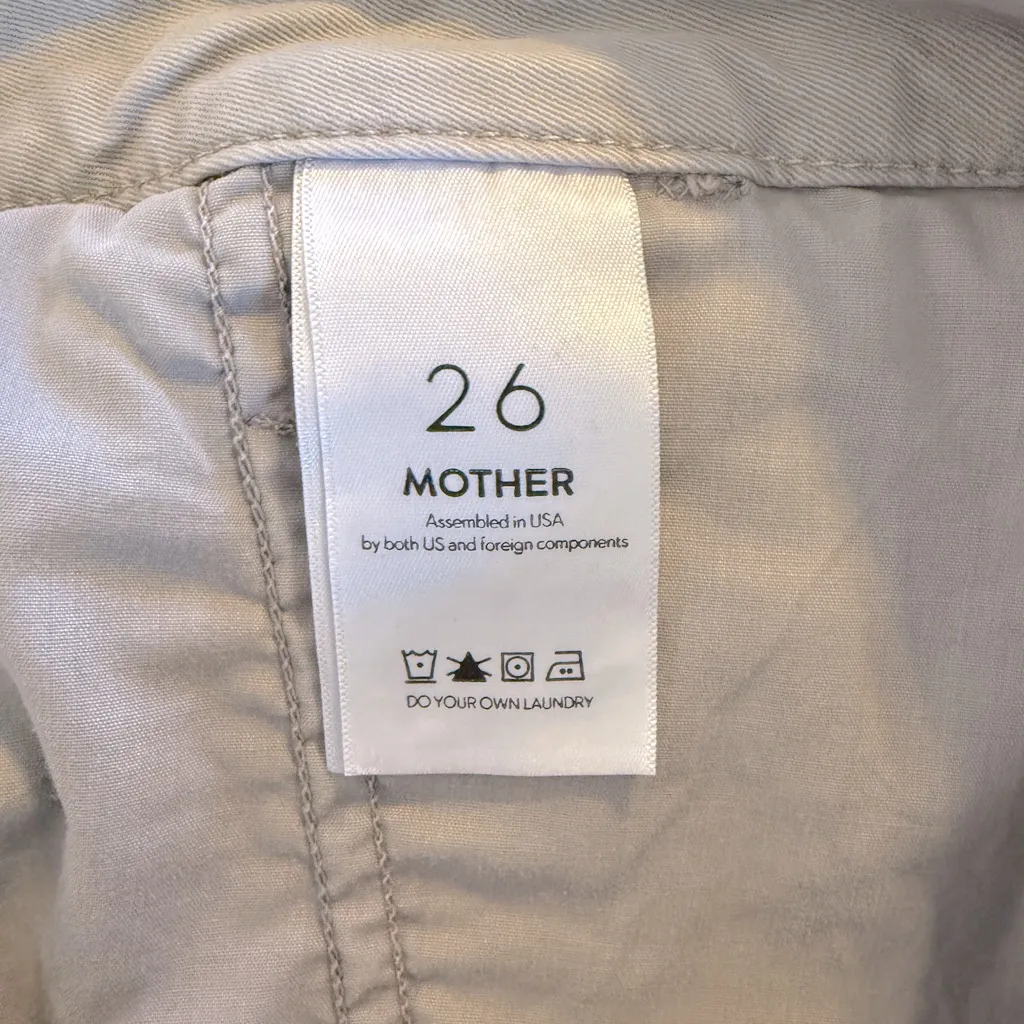 Mother The Shaker Prep Fray Killing Time in Cement Wash Women’s Size 26 Tan - Image 10