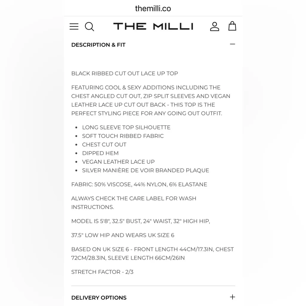 MANIÈRE DE VOIR BLACK RIBBED CUT OUT LACE UP TOP - Image 5