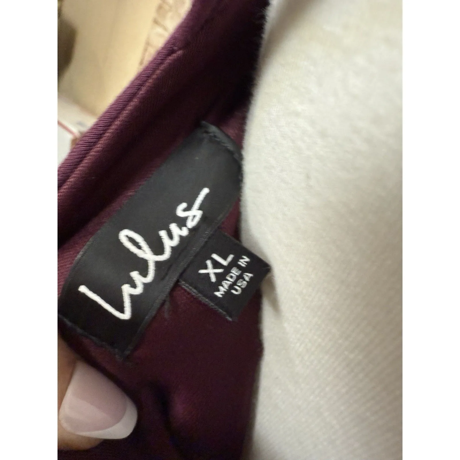 Lulus Womens Plum Believe In Love Skater Open Strappy Back Dress Mini sz XL Purple - Image 5