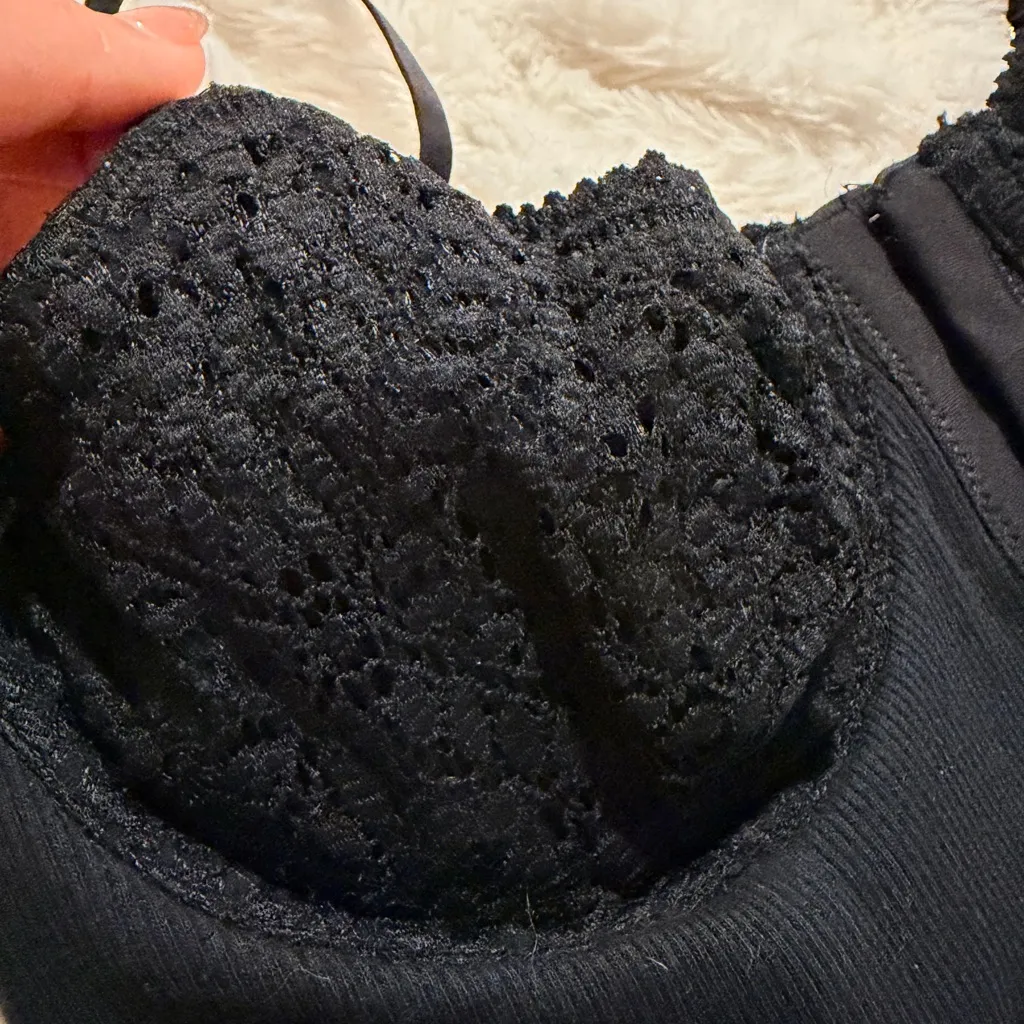 Aerie Black Lace Bralette - Image 6
