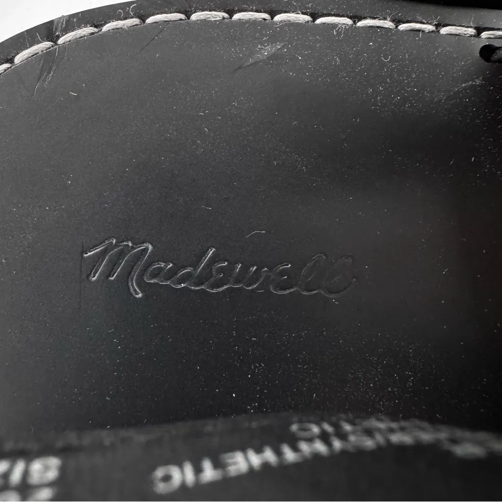 NWT Madewell Leather The Maude Double Strap Slingback Sandal Black Size 9.5 - Image 11