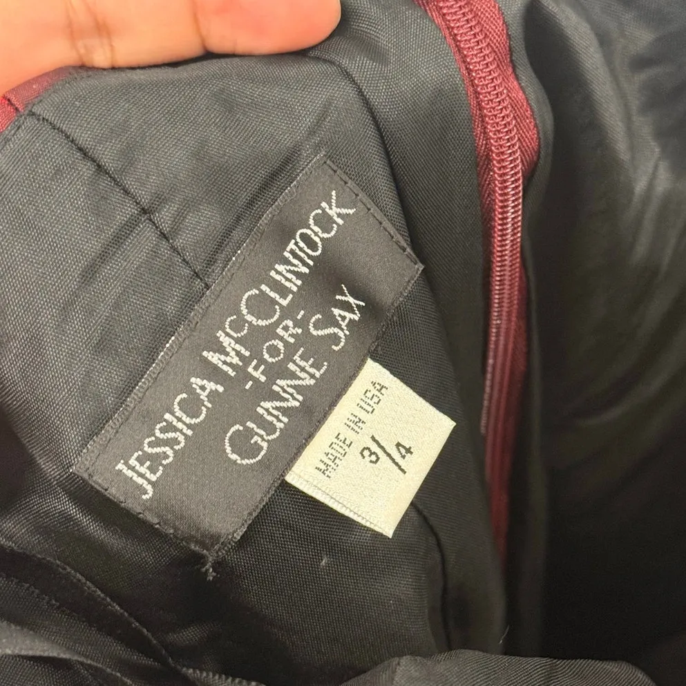 Vintage Gunne Sax Strapless Short Bubble Dress Goth‎ Vampire Holloween - Image 3