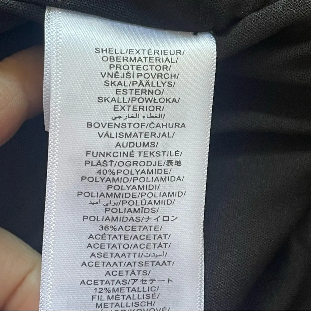 AIDAN MATTOX by ADRIANNA PAPELL Stretch Jacquard Midi Dress Blue Metallic Sz 16 - Image 14