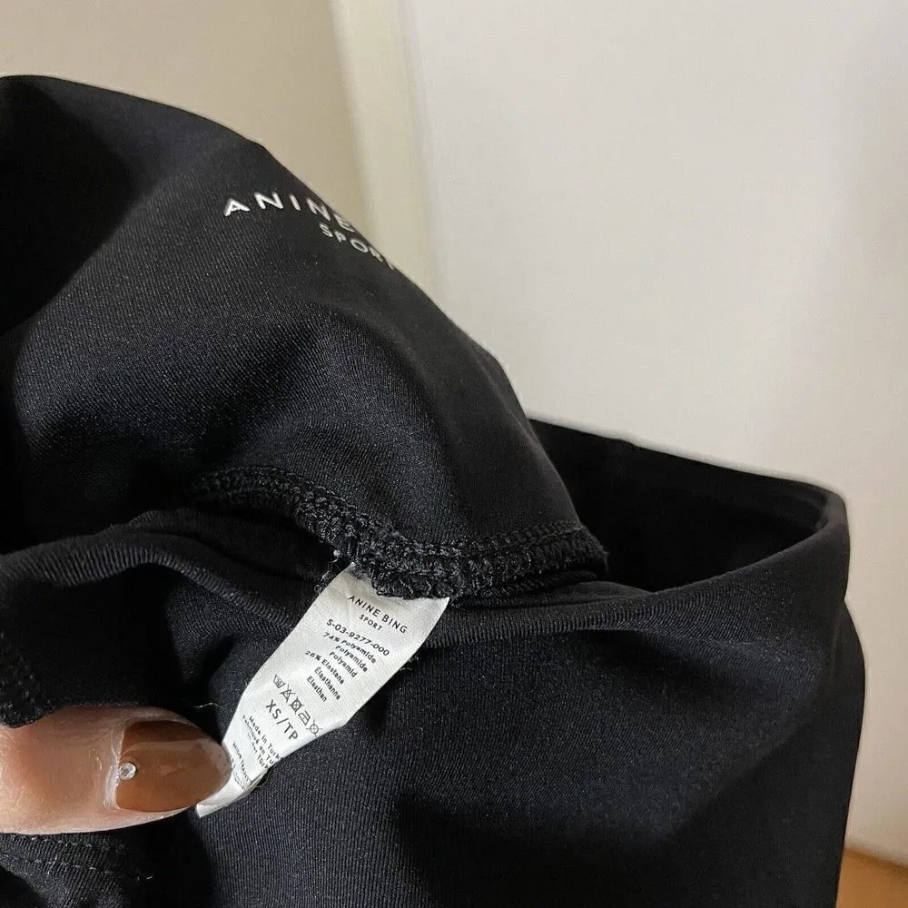 Anine Bing Sports Black Capri Cropped Leggings size US XS - Image 5