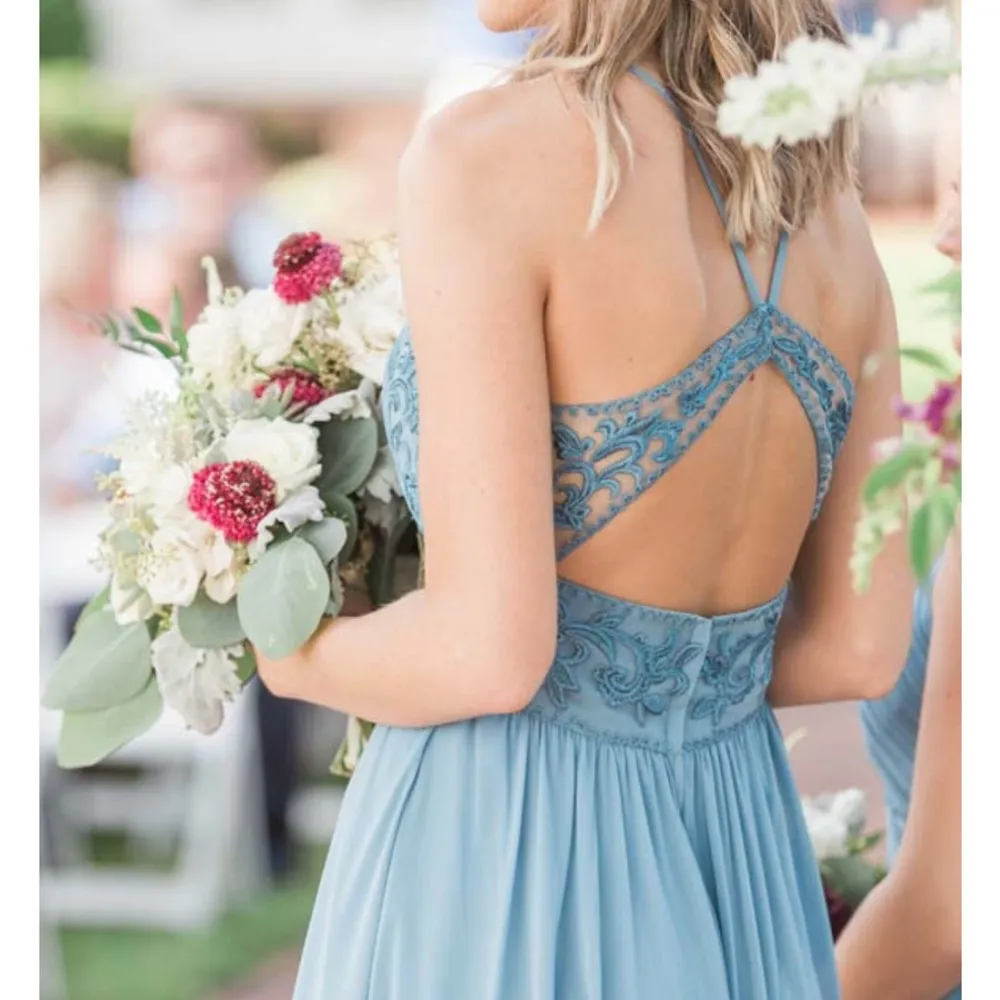 Kennedy Blue Bridesmaid dress worn once. Style Cameron with pockets. - Image 2