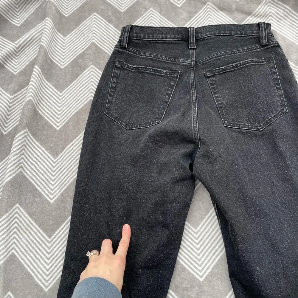 Abercrombie & Fitch “The Ankle Straigh Ultra High Rise” Curvy Black Denim Jeans - Image 5