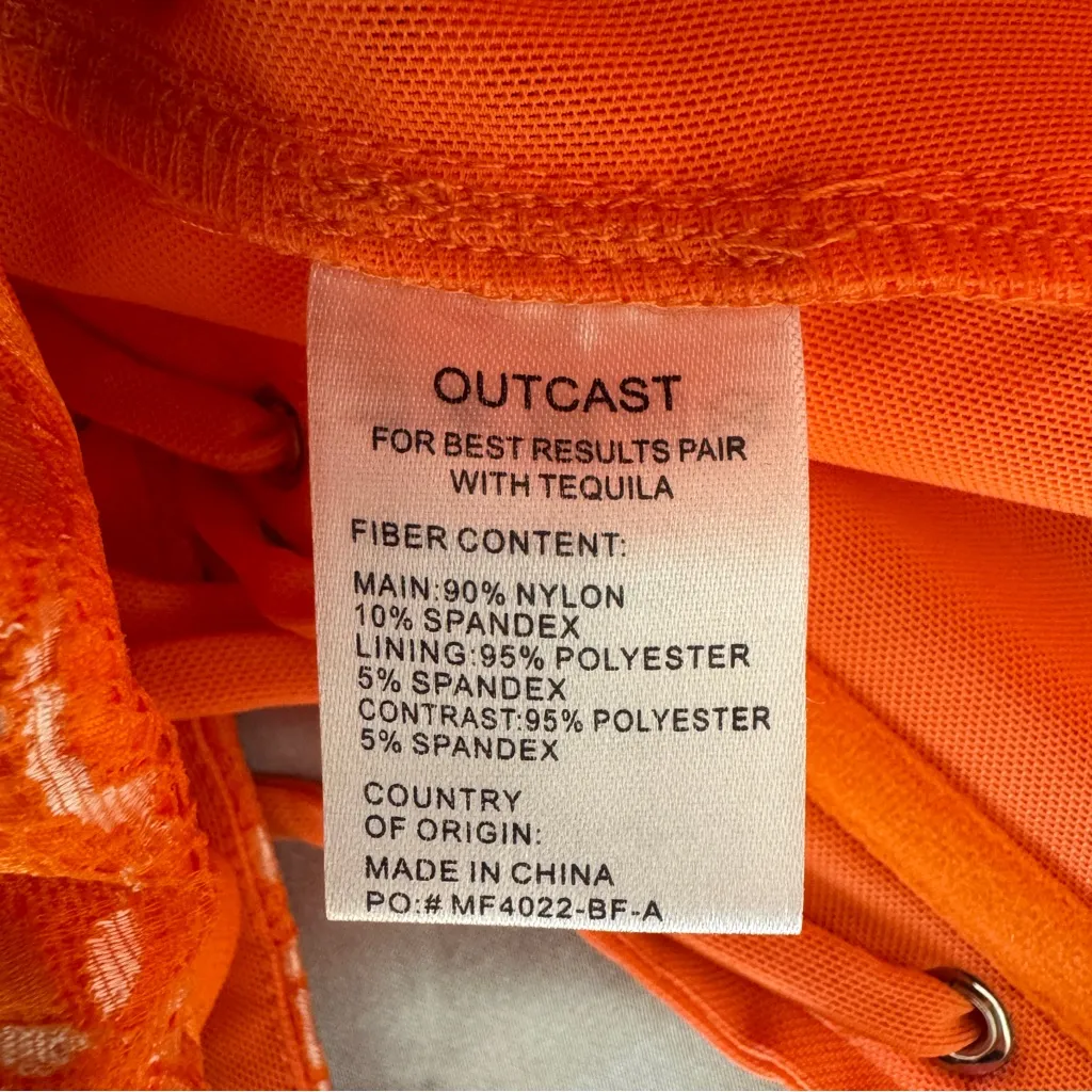 Outcast Clothing Asic Top Orange Size M - Image 6