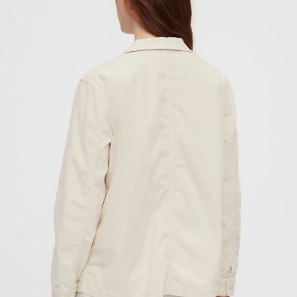 Women's Cream Corduroy Shirt Jacket - Image 2