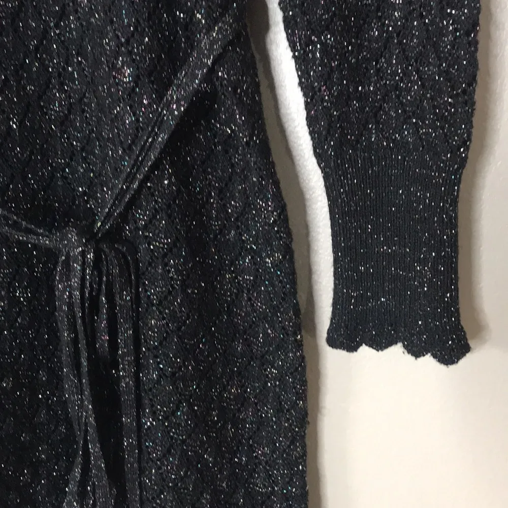 The carriage trade vintage dress with sparkles and knit style size small - Image 4