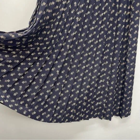 Leslie Fay‎ Vintage Pleated Skirt Abstract Pattern Size 20 Dainty Retro 50s - Image 4