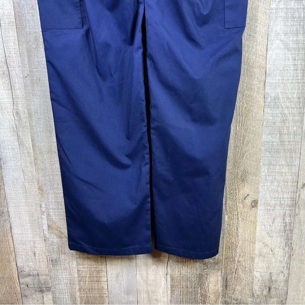 WS Uniforms Small Navy Blue Scrub Pants w/Back Stretch Waistband & Draws… - Image 6