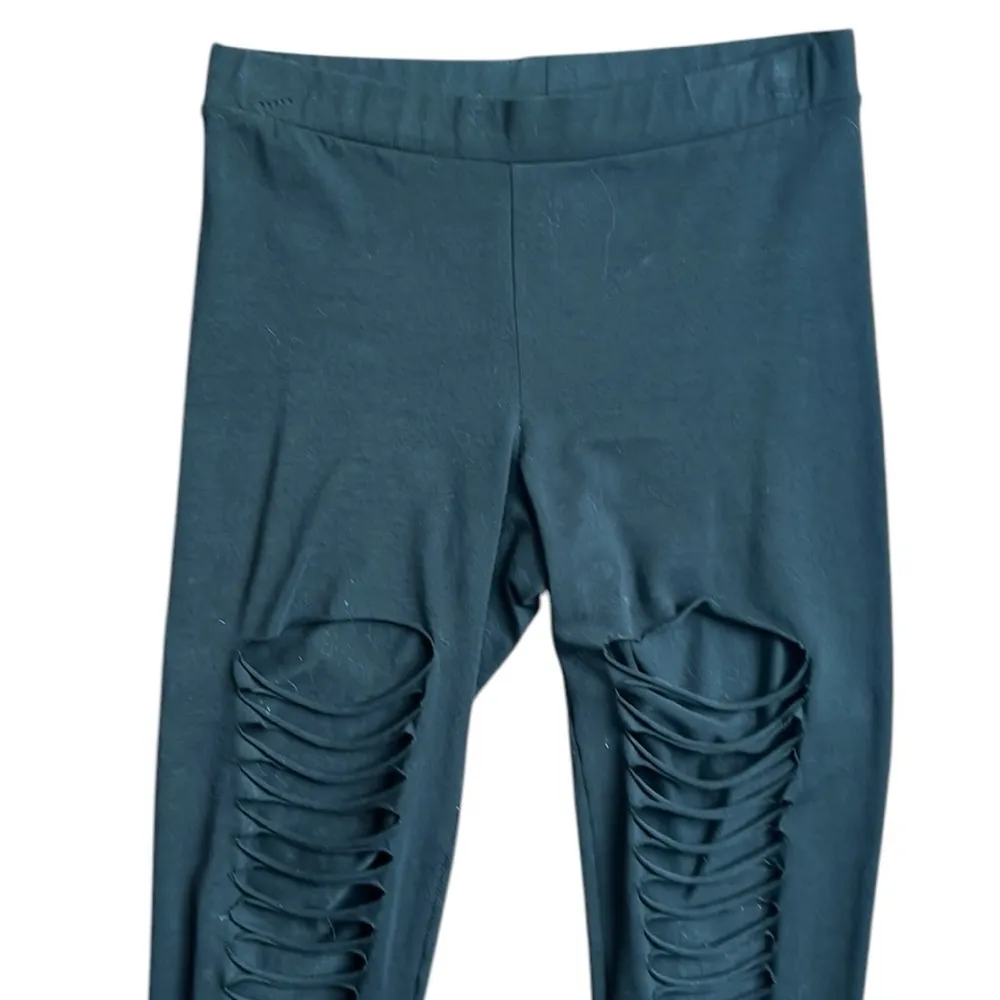 EXPRESS womens laddering cut leggings black - Image 7